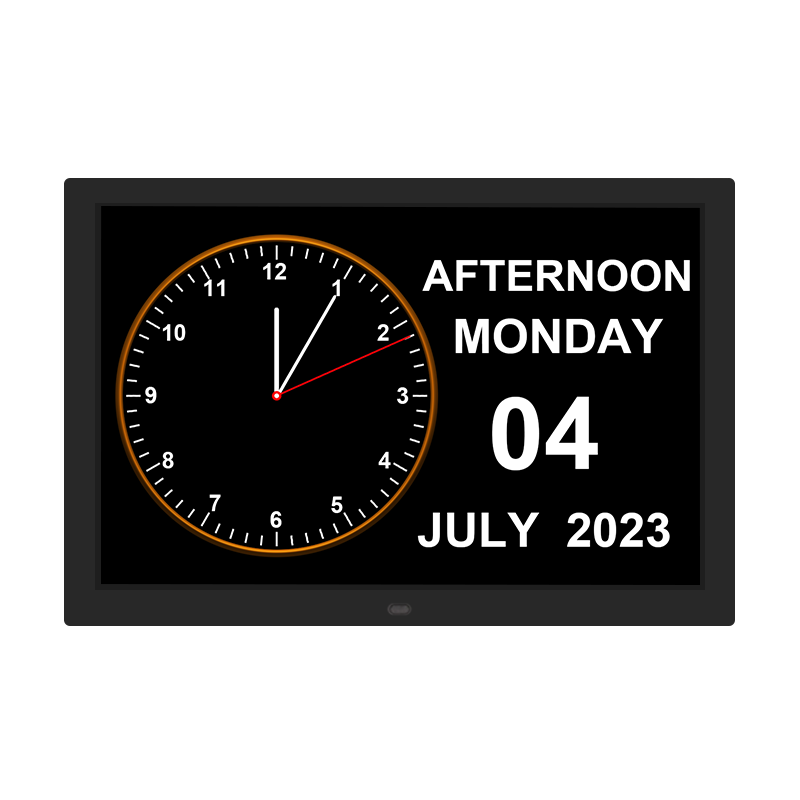 Extra-large Dementia Clock with Medication Reminders & Selectable Analogue/Digital Displays (15 inch)