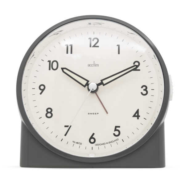 Arlo Sweep Analogue Alarm Clock 12cm