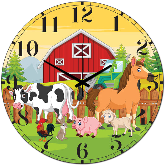 Farmyard Friends Clock