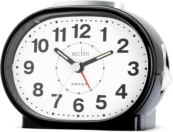 Lila Analogue Alarm Clock 10cm