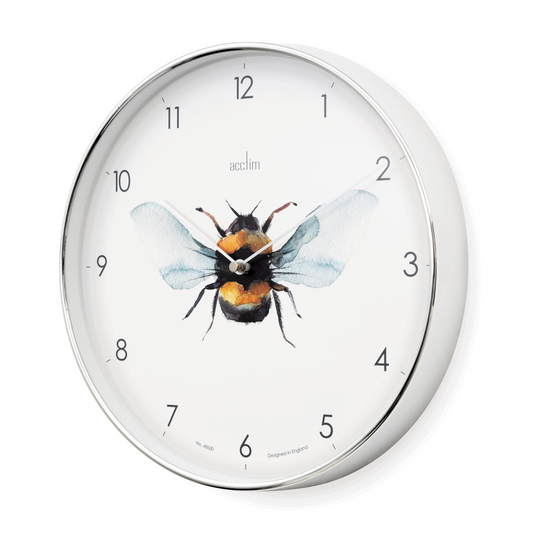 Society Bee Wall Clock 30cm