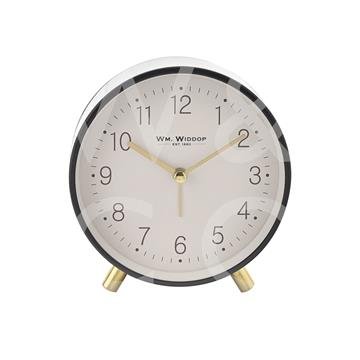 ALARM CLOCK METAL FEET WITH LIGHT & SNOOZE - GREY - TickTockClocks