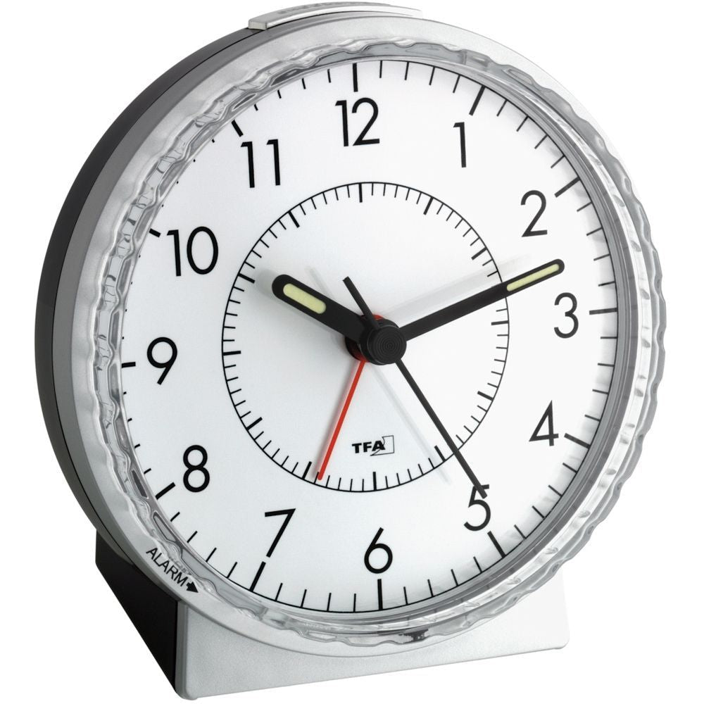 Alarm Clock With Twist-Set Face 11cm - TickTockClocks