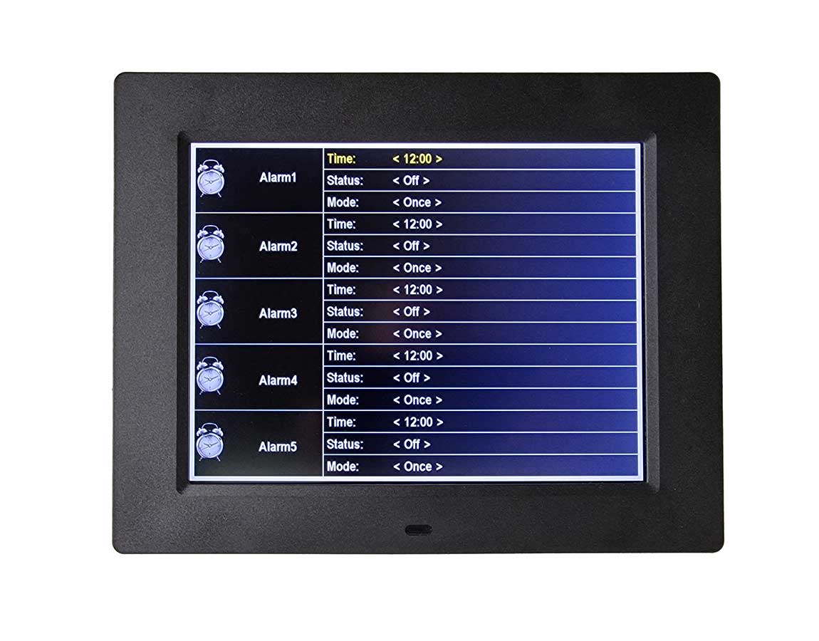 Dementia Clock with Medication Reminders & Selectable Analogue/Digital Displays (8 inch)