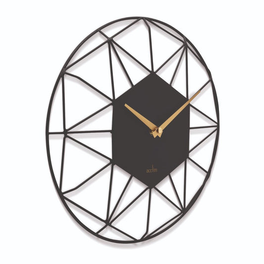 Alva Geometric Wire Frame Wall Clock - TickTockClocks
