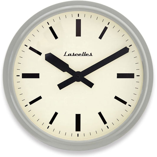 American Diner Deep Case Grey Wall Clock 36cm - TickTockClocks