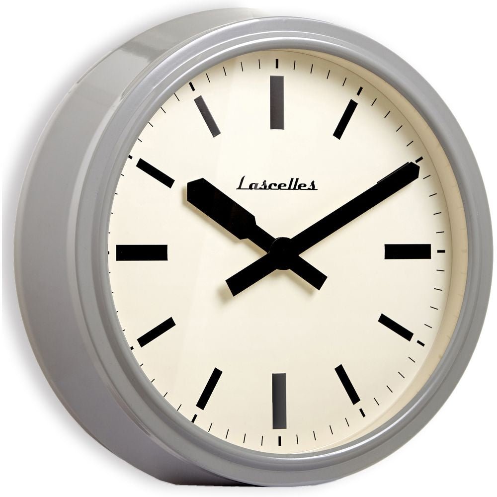 American Diner Deep Case Grey Wall Clock 36cm - TickTockClocks