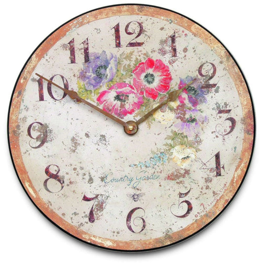 Anemore Country Garden Wall Clock 36cm - TickTockClocks