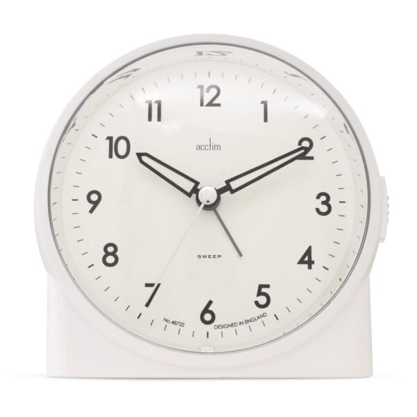 Arlo Sweep Analogue Alarm Clock 12cm - TickTockClocks