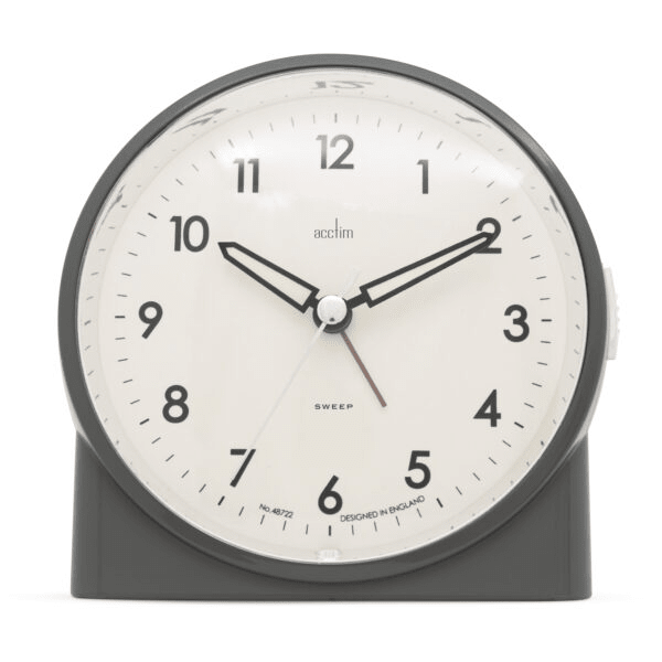 Arlo Sweep Analogue Alarm Clock 12cm - TickTockClocks