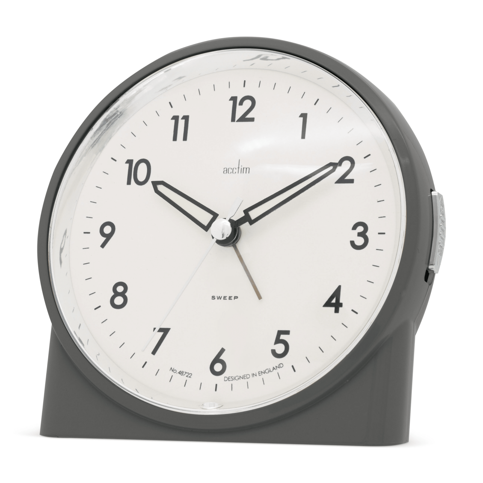 Arlo Sweep Analogue Alarm Clock 12cm - TickTockClocks