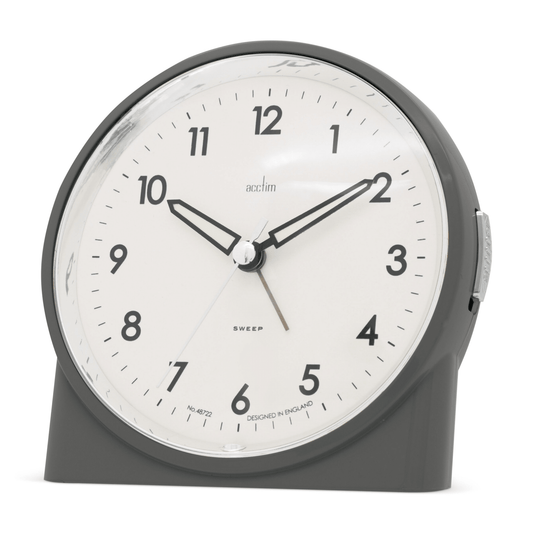 Arlo Sweep Analogue Alarm Clock 12cm - TickTockClocks