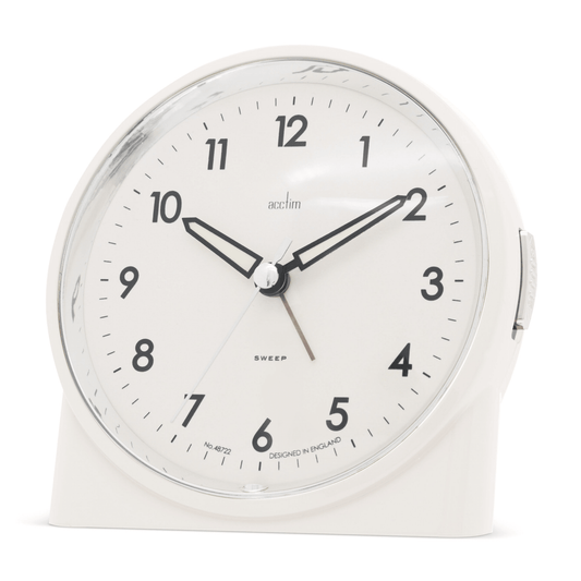 Arlo Sweep Analogue Alarm Clock 12cm - TickTockClocks