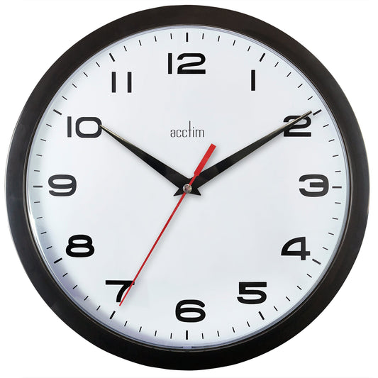 Aylesbury Black Wall Clock 25.5cm - TickTockClocks