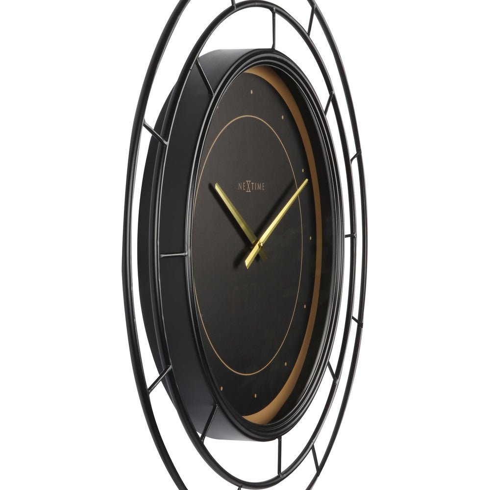 Black Fancy Wall Clock 20cm - TickTockClocks