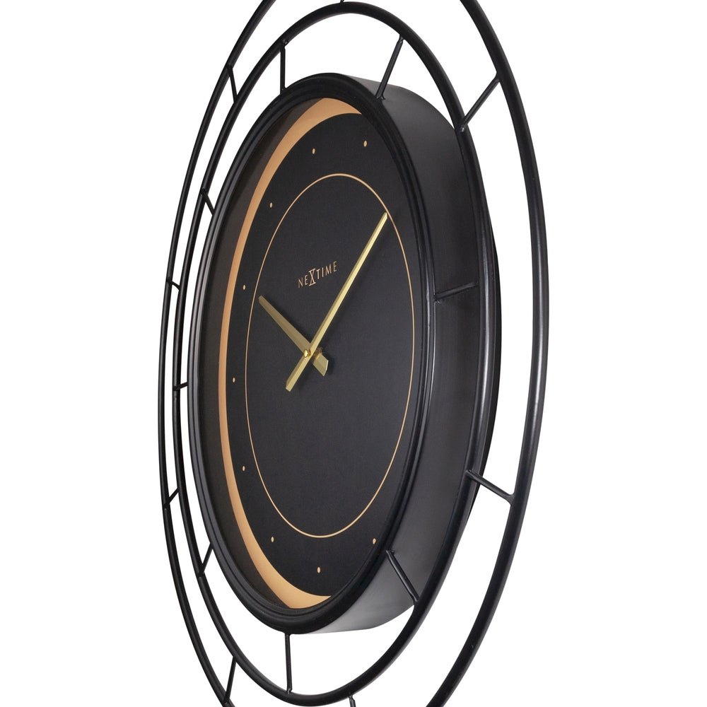 Black Fancy Wall Clock 20cm - TickTockClocks