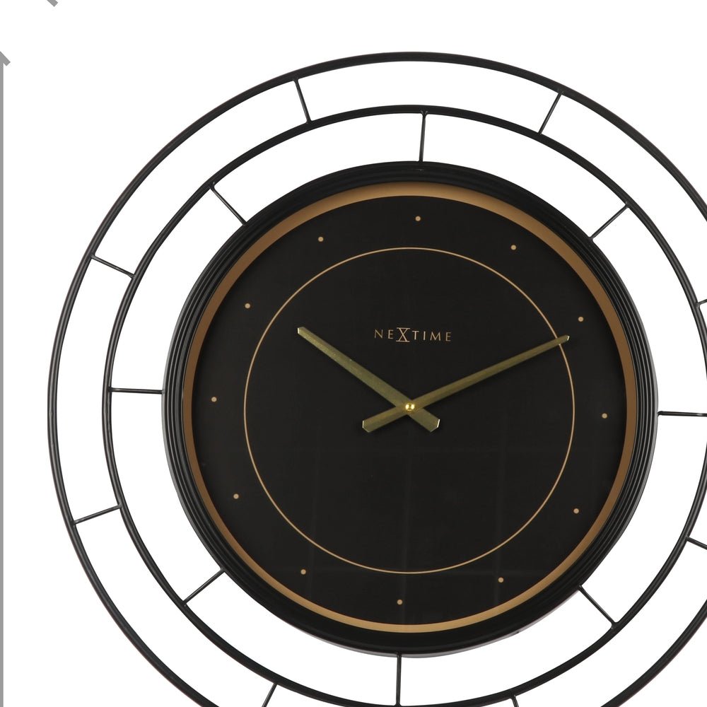 Black Fancy Wall Clock 20cm - TickTockClocks