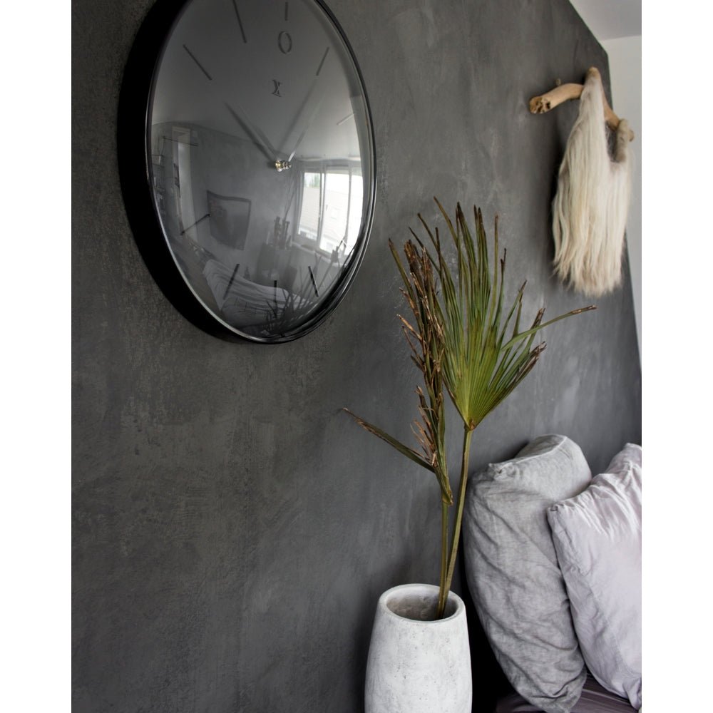 Black Glamour Wall Clock 40cm - TickTockClocks