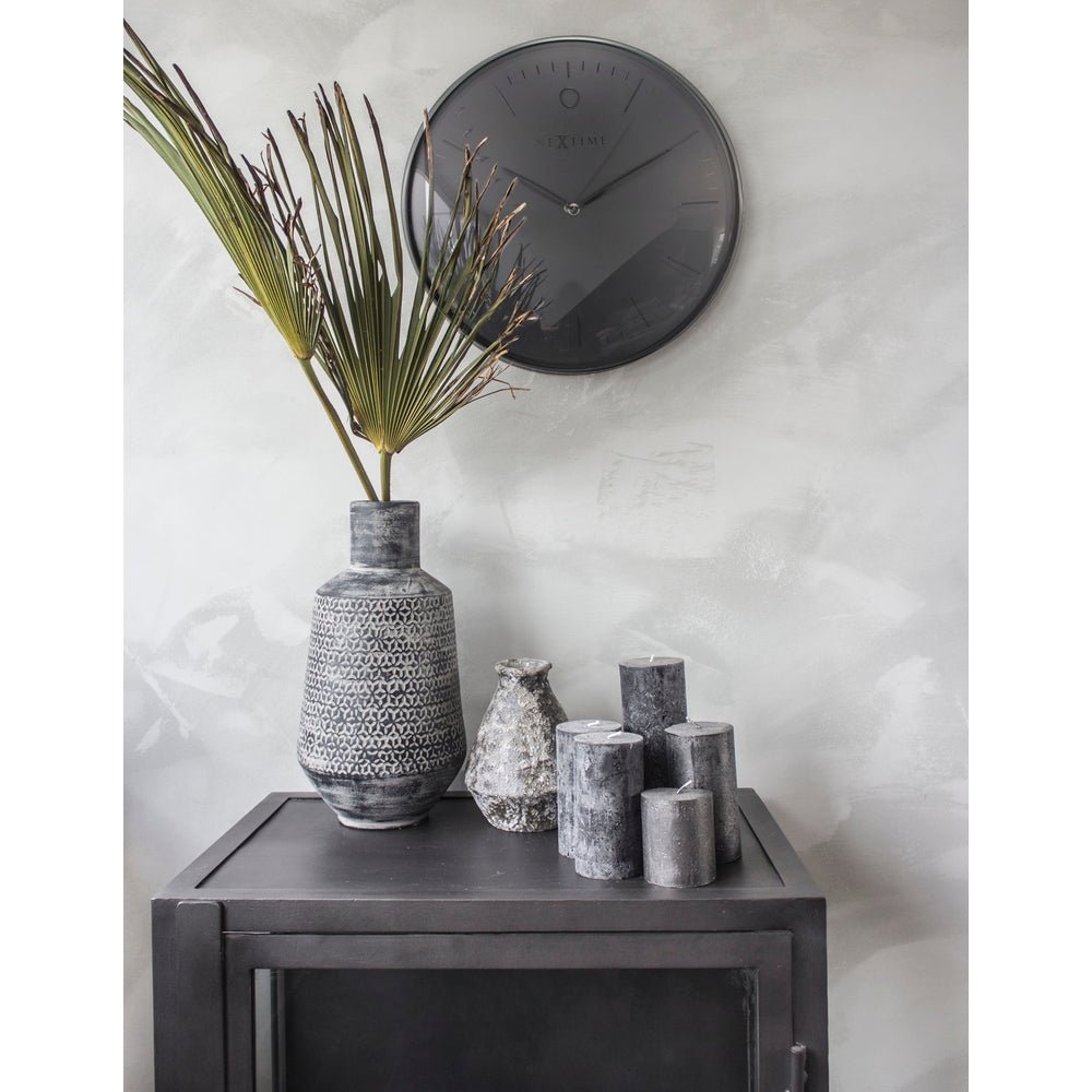Black Glamour Wall Clock 40cm - TickTockClocks
