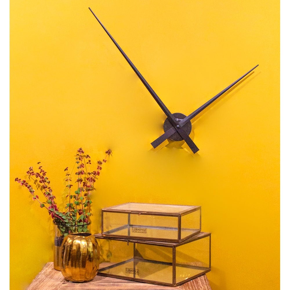 Black Hands Wall Clock 85cm - TickTockClocks