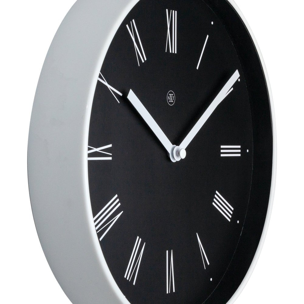 Black Irving Wall Clock 25cm - TickTockClocks