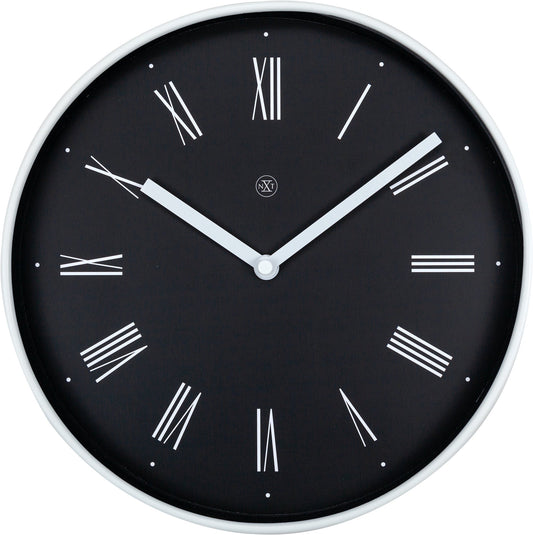Black Irving Wall Clock 25cm - TickTockClocks