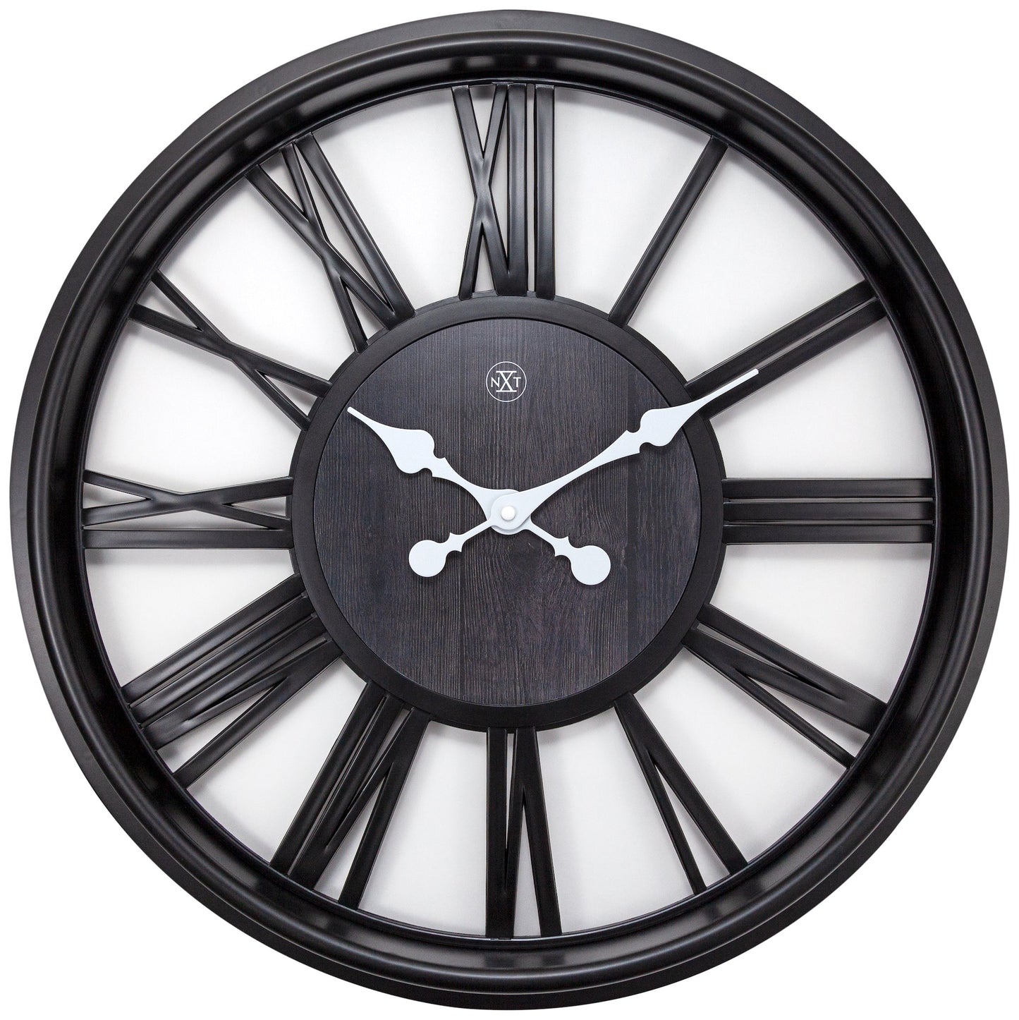 Black Quebec Wall Clock 51cm - TickTockClocks