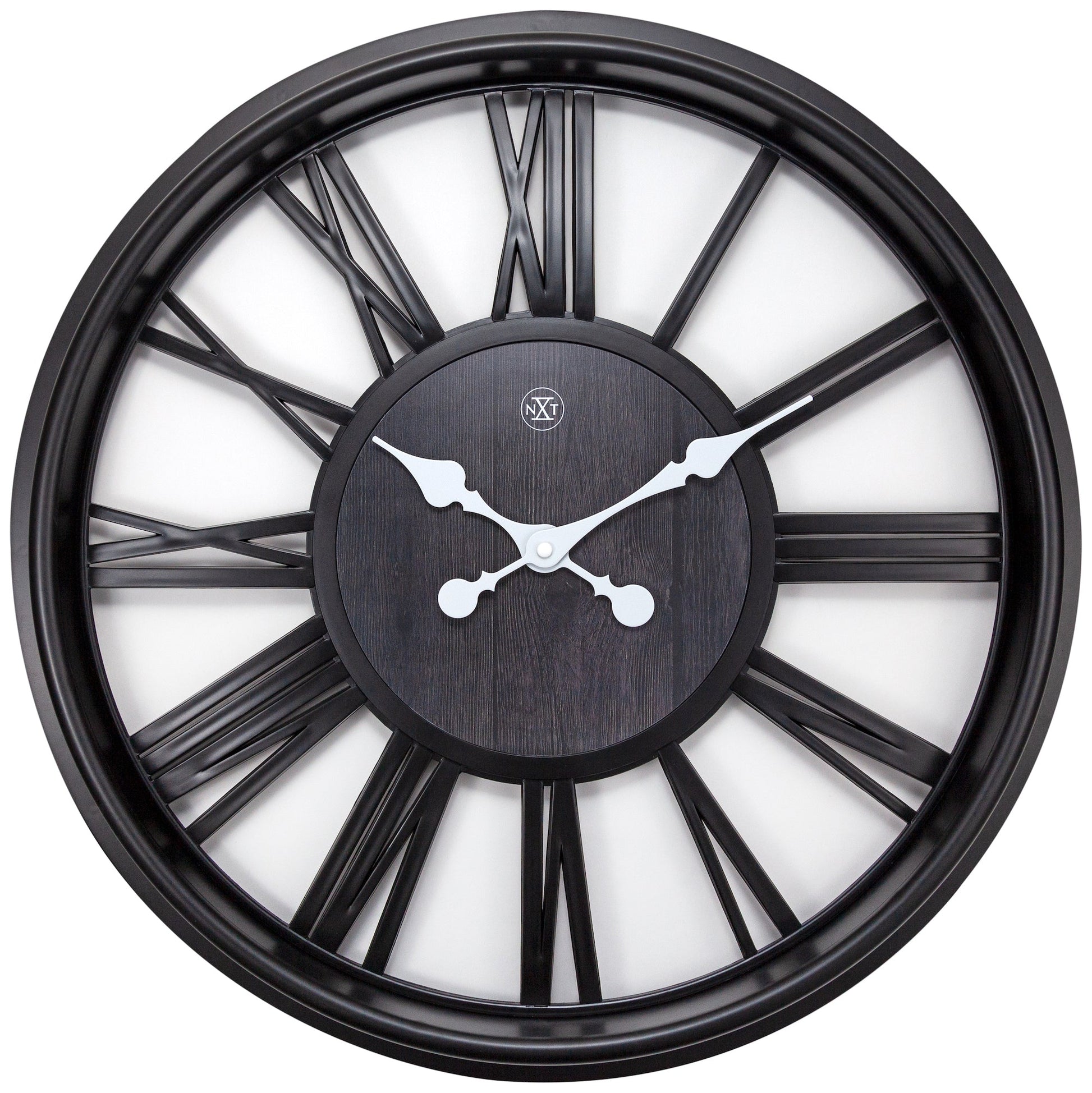 Black Quebec Wall Clock 51cm - TickTockClocks