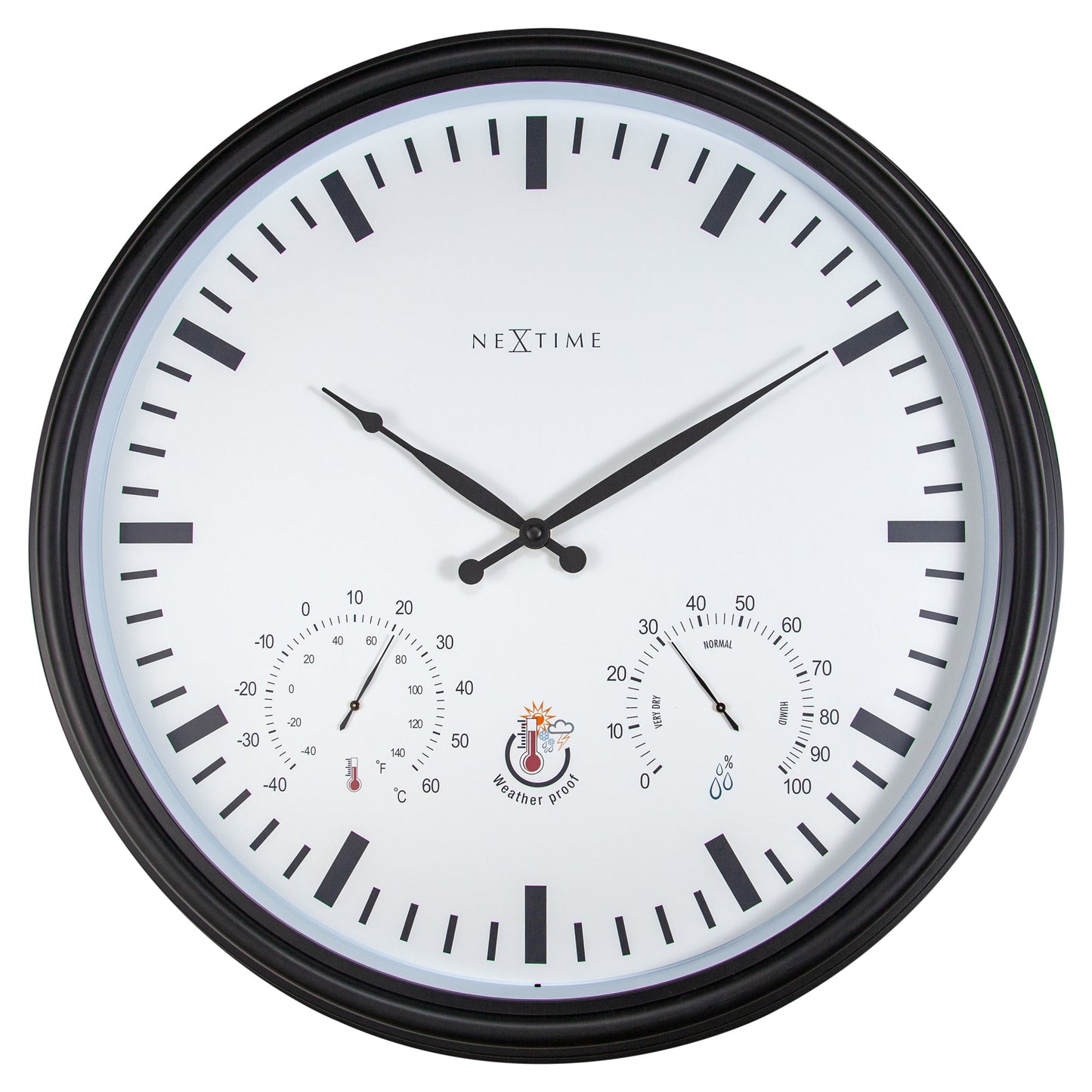 Black Sunflower Wall Clock 50cm - TickTockClocks