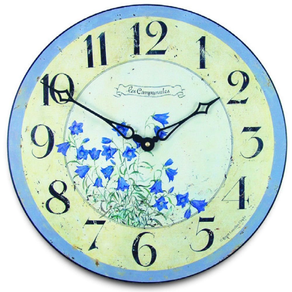 Bluebells Wall Clock 36cm - TickTockClocks