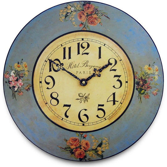 Bouquets Wall Clock 36cm - TickTockClocks
