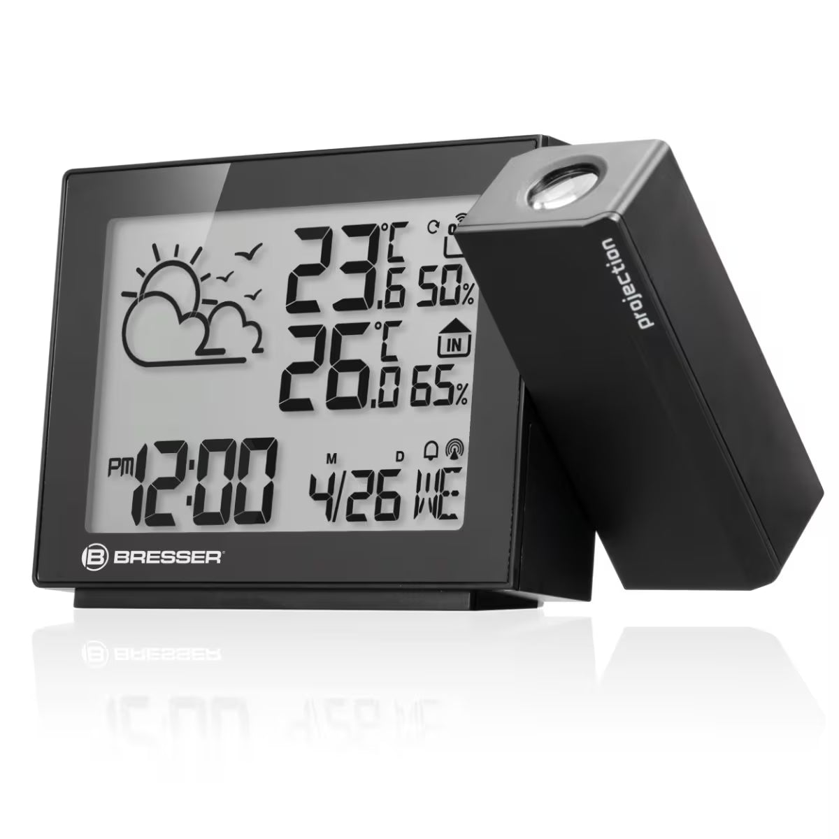 Bresser 7004405 Projection Radio-Controlled Weather Station MeteoTemp