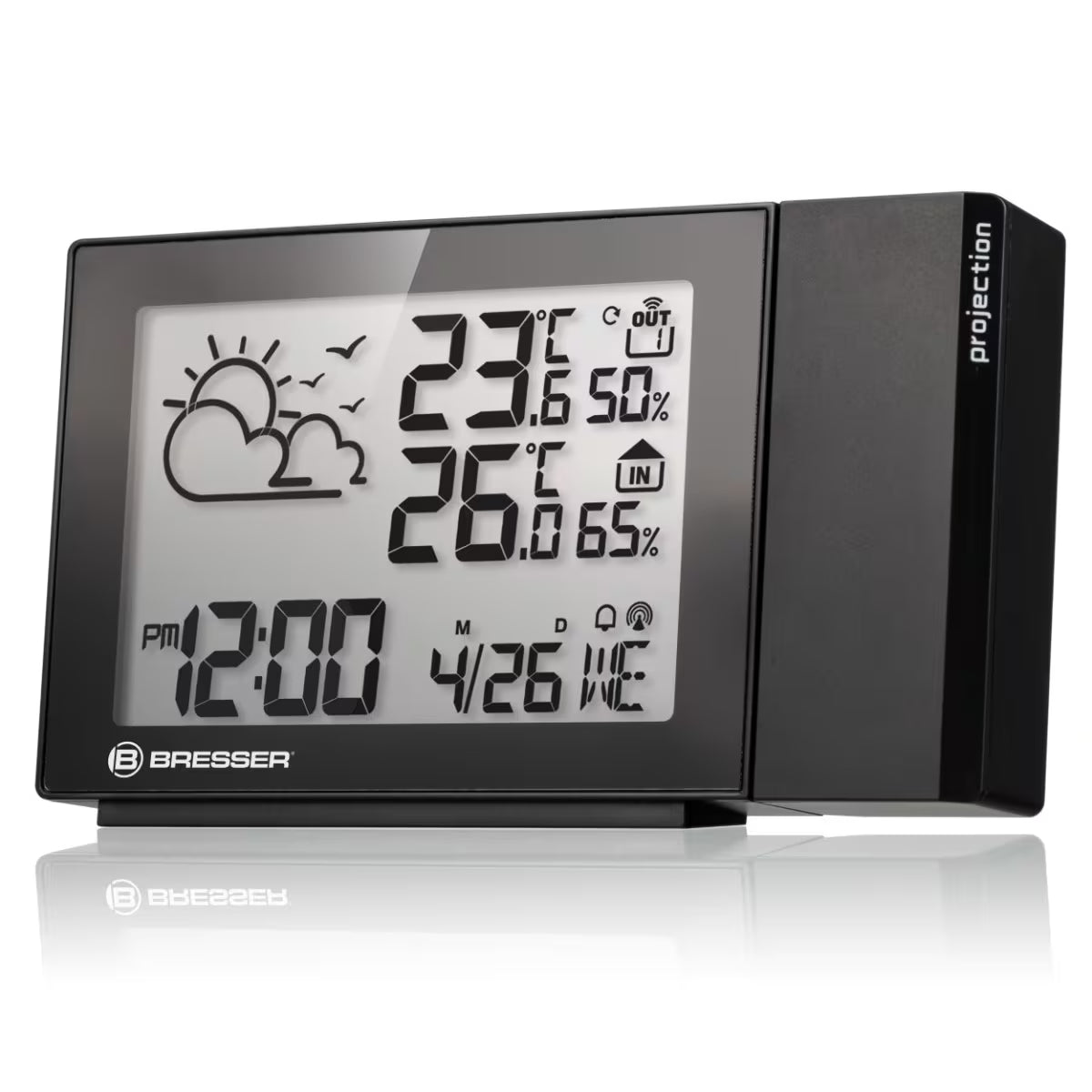 Bresser 7004405 Projection Radio-Controlled Weather Station MeteoTemp
