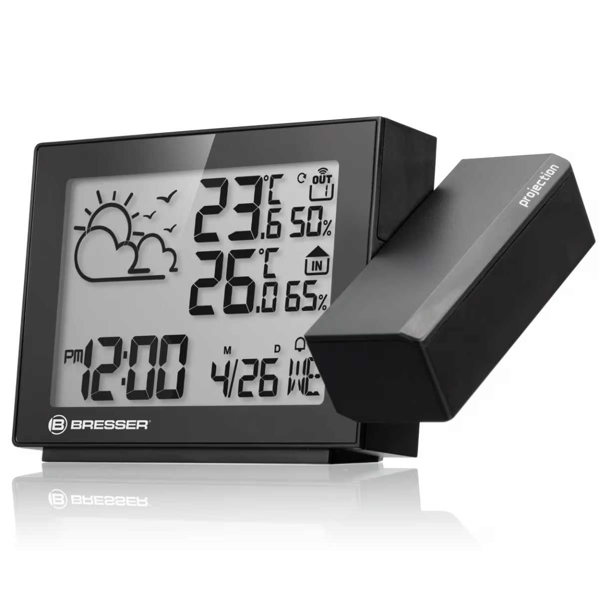 Bresser 7004405 Projection Radio-Controlled Weather Station MeteoTemp