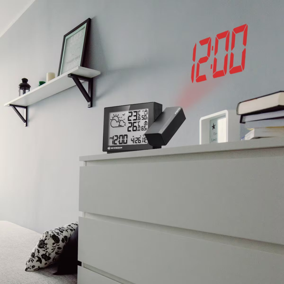 Bresser 7004405 Projection Radio-Controlled Weather Station MeteoTemp