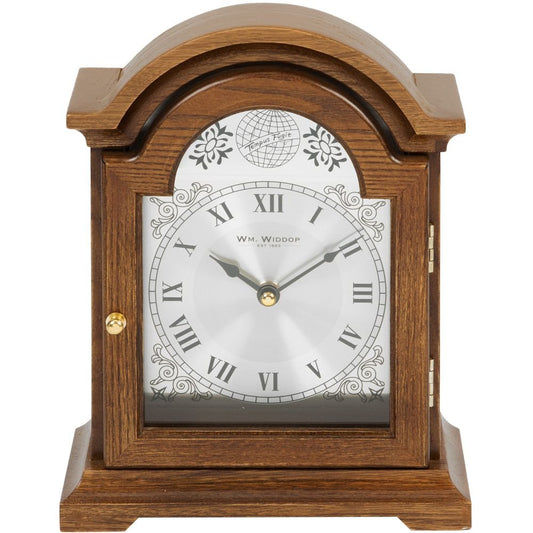 Broken Arch Wooden Mantel Clock 24cm - TickTockClocks