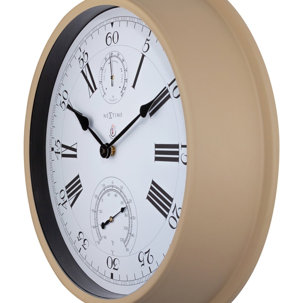 Brown Hyacinth Wall Clock 40cm - TickTockClocks