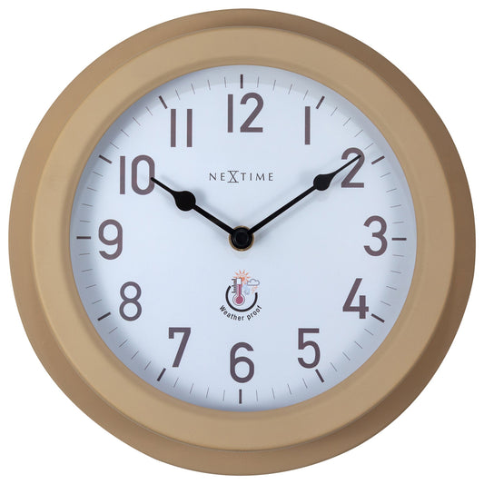 Brown Poppy Wall Clock 22cm - TickTockClocks
