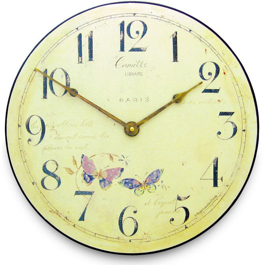 Butterfly Wall Clock 36cm - TickTockClocks