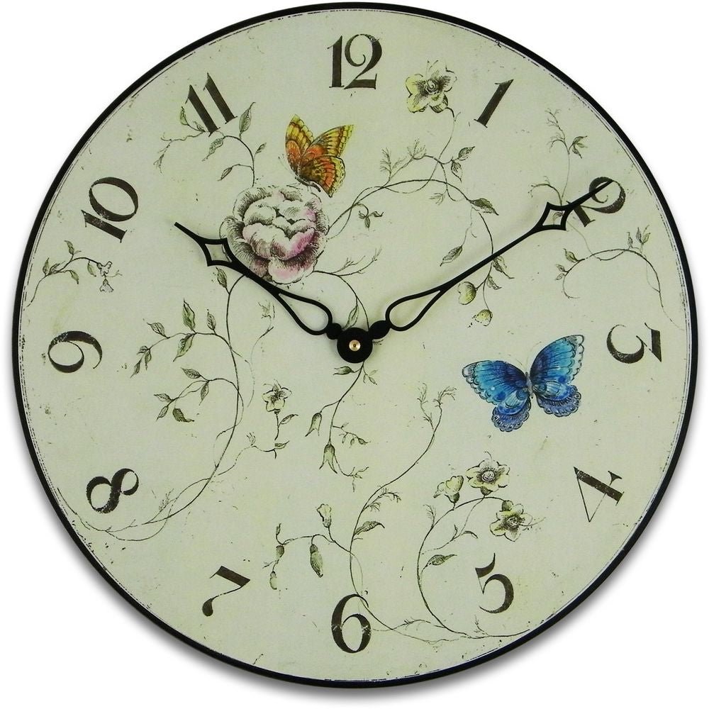 Butterfly Wall Clock 36cm - TickTockClocks