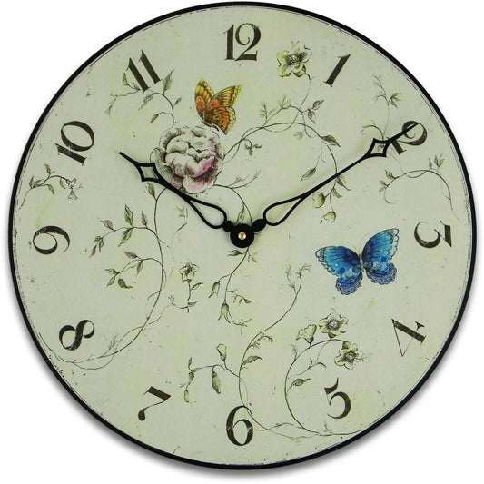 Butterfly Wall Clock 36cm - TickTockClocks