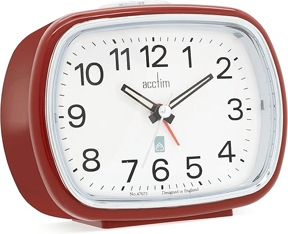 Camille Analogue Alarm Clock 11cm - TickTockClocks
