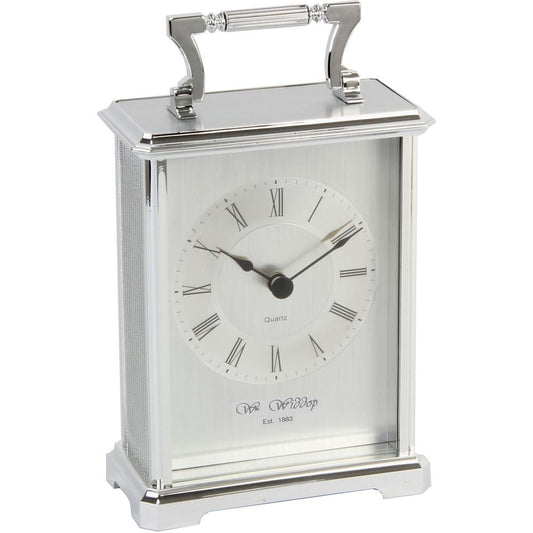 Carriage Clock - Silver 10cm - TickTockClocks