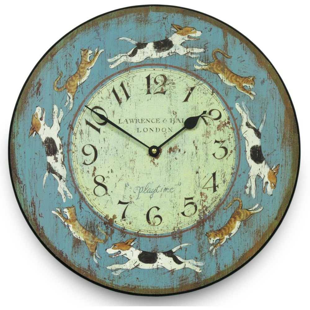 Cats & Dogs Wall Clock 36cm - TickTockClocks