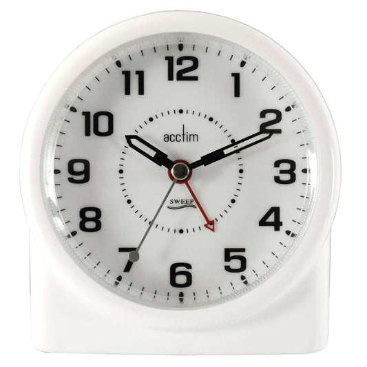 Central White Smartlite Alarm Clock 12cm - TickTockClocks