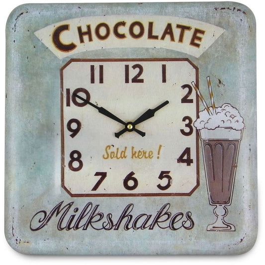 Chocolate Milkshake Wall Clock 31cm - TickTockClocks