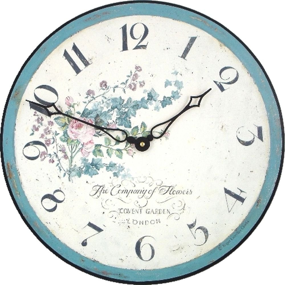 Climbing Rose Wall Clock 36cm - TickTockClocks