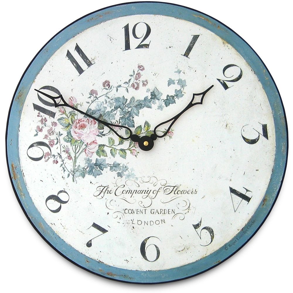 Climbing Rose Wall Clock 36cm - TickTockClocks