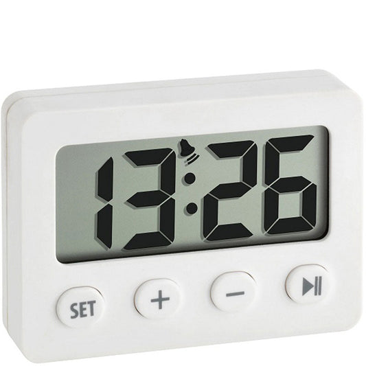 Compact Digital Alarm Clock with Timer and Stopwatch 6cm - TickTockClocks