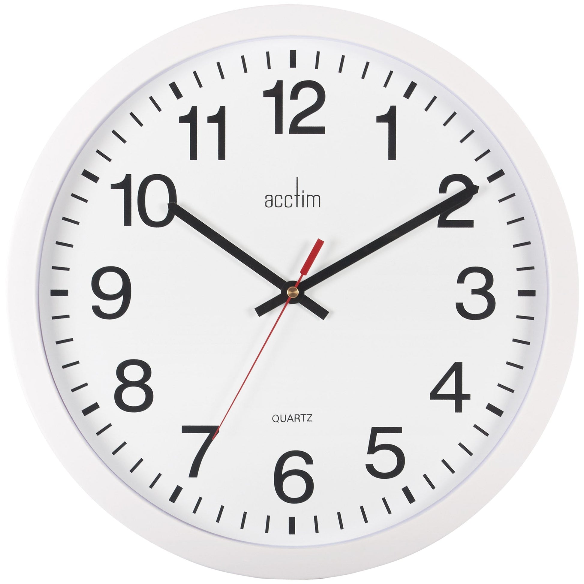 Controller White Wall Clock 35.5cm - TickTockClocks